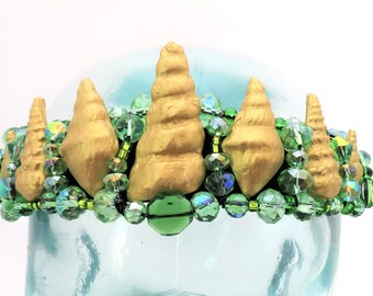 Cassiope Crown - SWIMMABLE Ancient Oceans Fossil Crown - Cosplay Mermaid