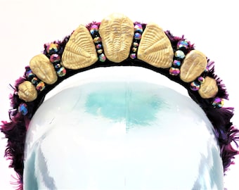 Trilobite Tiara - SWIMMABLE Ancient Oceans Fossil Crown   - Cosplay Mermaid