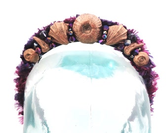 Echinoid Diadema Ancient Oceans Fossil Crown - Cosplay Mermaid