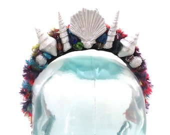 Oceans Splendor - SWIMMABLE Ancient Oceans Fossil Crown Seashell - Cosplay Mermaid
