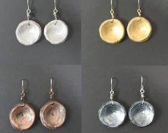 Fossil Earrings - Shark Vertebra Cast Fossil Jewelry