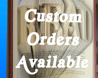 CUSTOM Folded Book Art