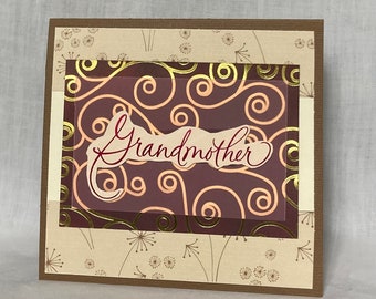 GRANDMOTHER Twist and Pop Card