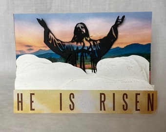 HE IS RISEN 3-D Card