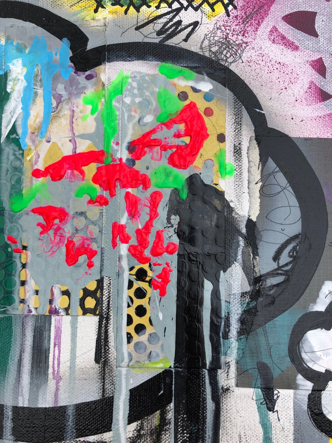 I've been worried sick Acrylic painting on canvas Etsy