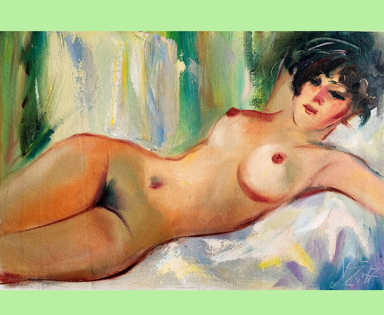 Gemälde junge frau erotisch
