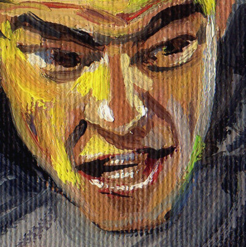 Tennis Painting Original Oil Canvas Art Home Decor 3 by 5.5 by TORVIKS