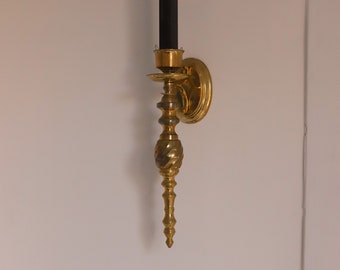 Gatco Solid Brass Spiral Sconce Candlestick Holder, Made in India