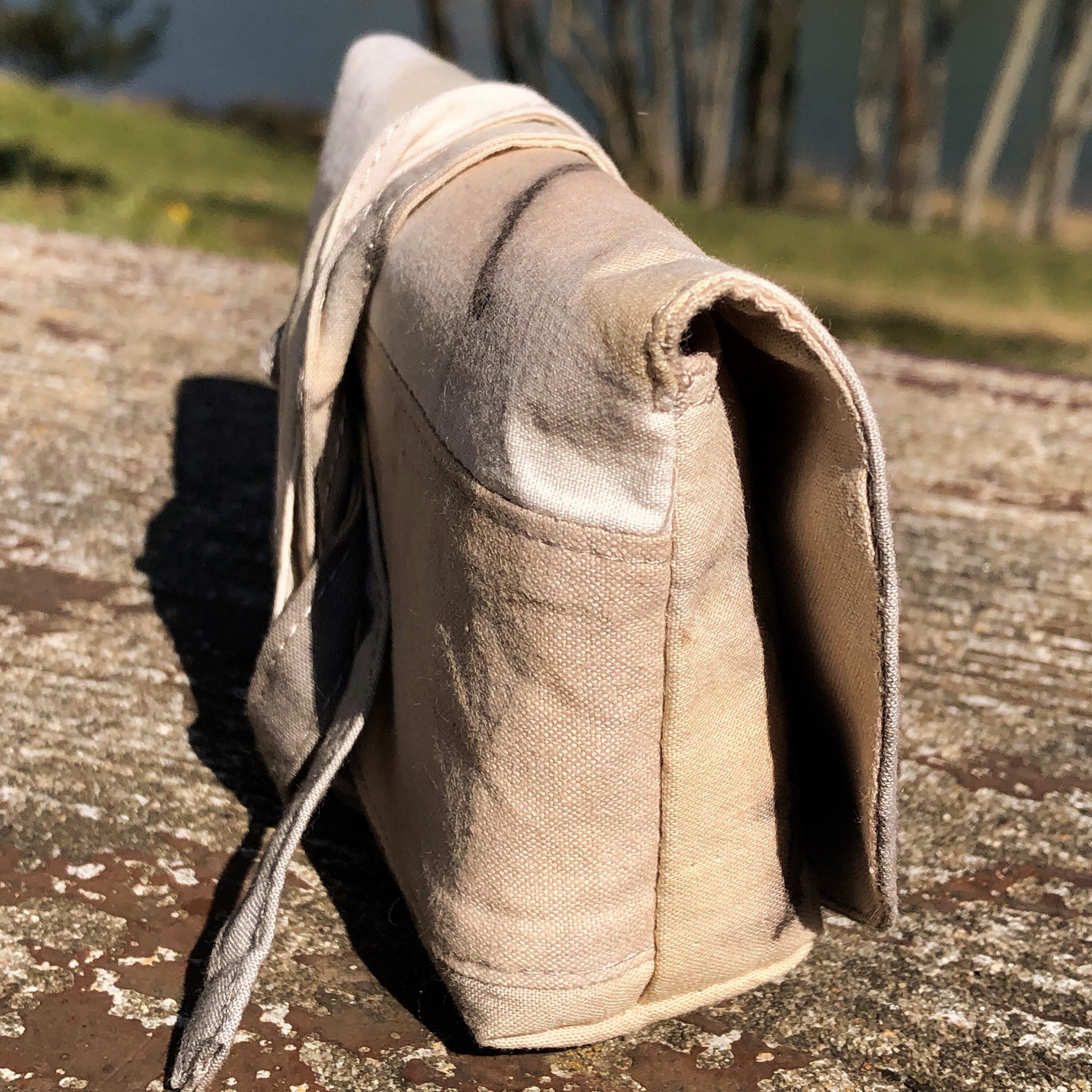 Trousse/Étui/Pochette/Sac/Wrap Range Jeu de Cartes, Pièce Unique, Teinture Végétale, Artisanat Franç