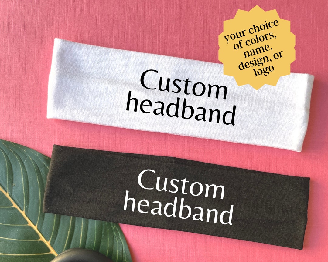 Personalized Custom Headbands Logo Headbands Headbands for Etsy