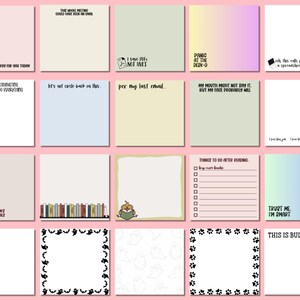 Bookish Sticky Notes Stationery, Book Lover Gift - Etsy