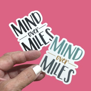 Mind Over Miles Sticker for Athletes