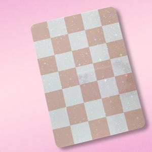 Beige Check Holographic Kindle® Clear Case Insert