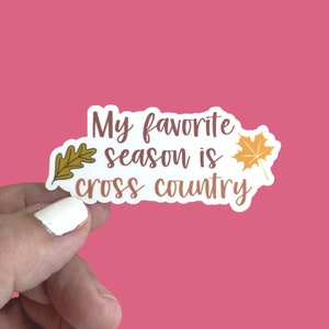 Cross Country Runner Sticker - My Favorite Season Is Cross Country