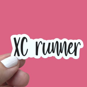 Cross Country Running Sticker, XC Runner