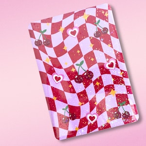 Retro Cherries and Hearts Kindle® Clear Case Insert