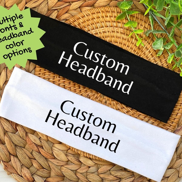 Custom Headbands Etsy