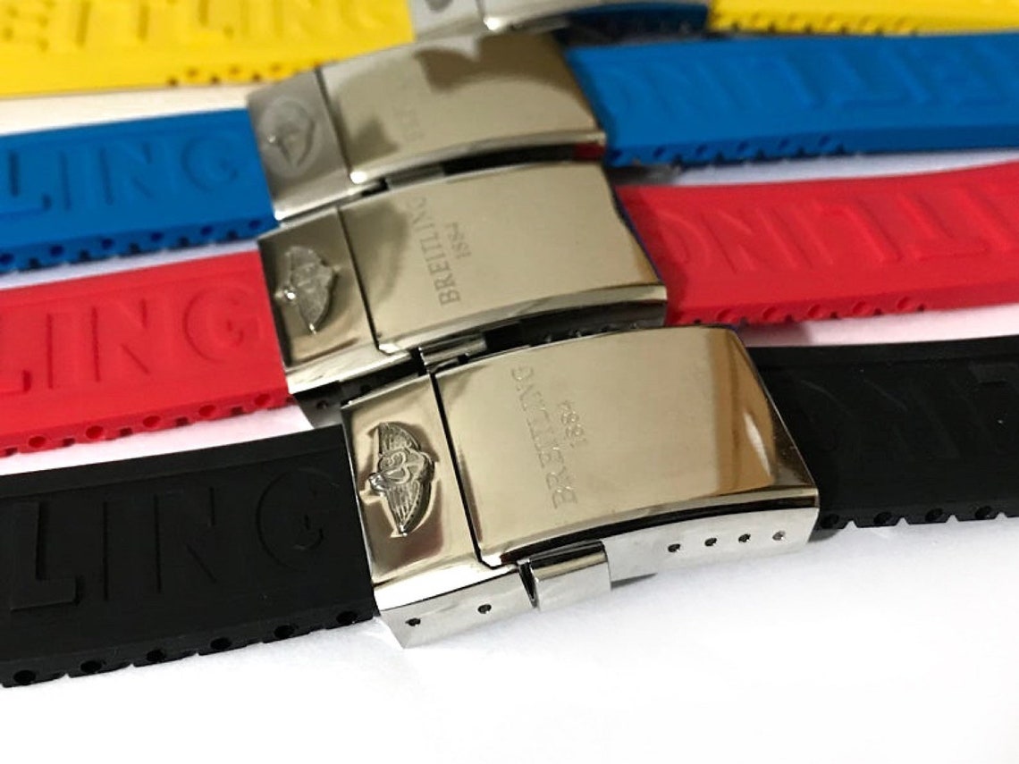 breitling rubber deployment strap