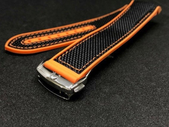 OMEGA Orange 20mm Seamaster Watch Strap 