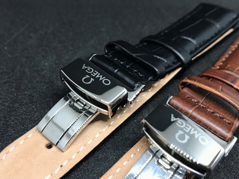 omega leather straps