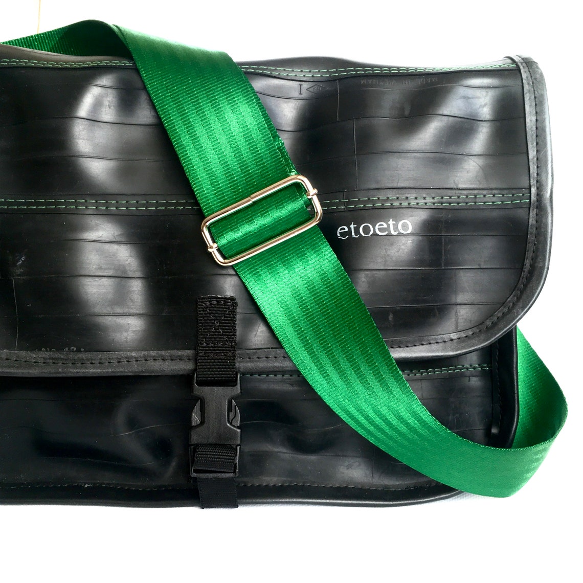 Messenger Bag From Bicycle Inner Tube Lined With Tent Fabric Etsy