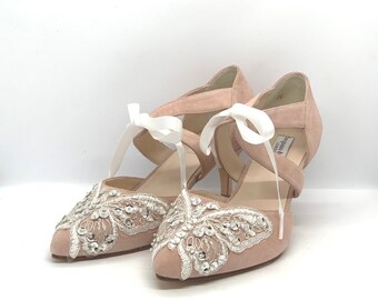 pale pink shoes wide fit