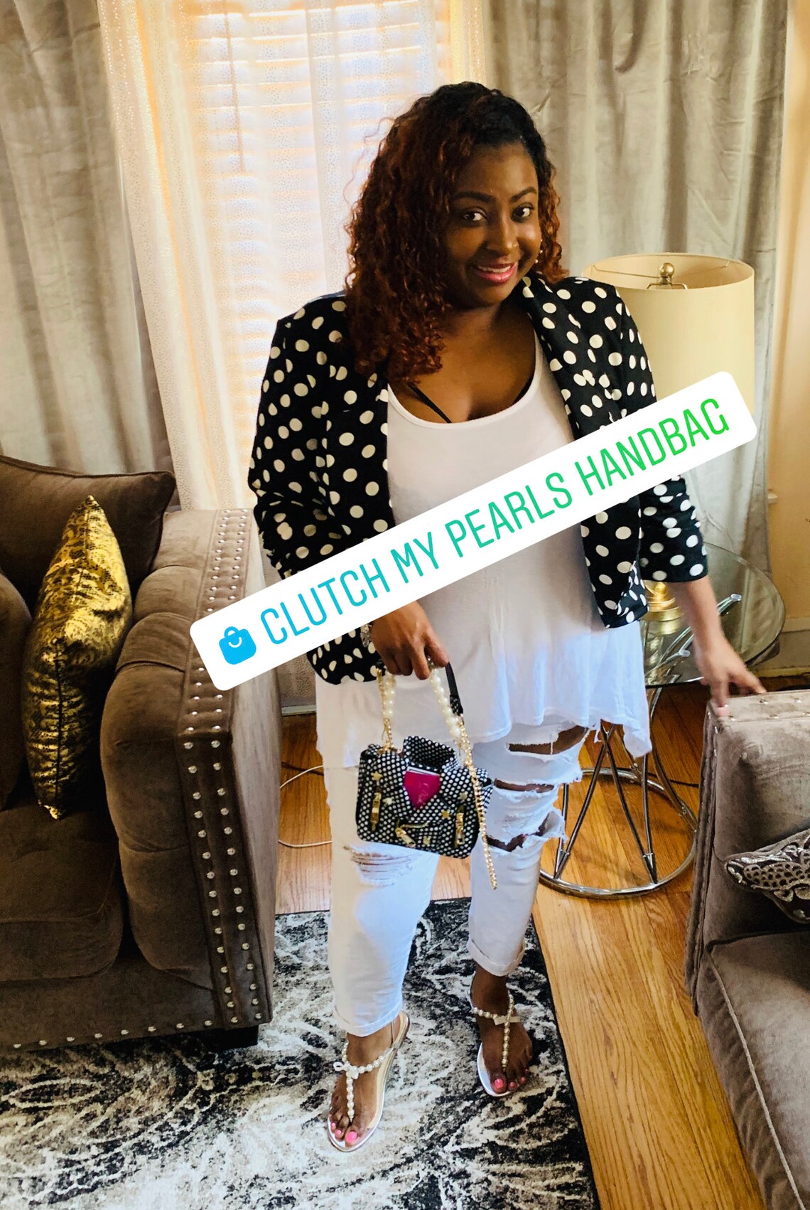 Clutch My Pearls Handbag Etsy