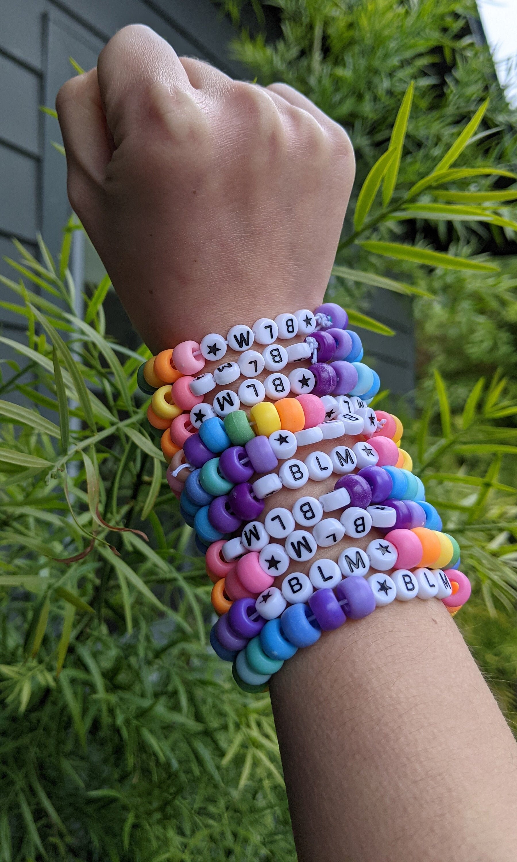 BLM Beaded Bracelet money Goes to Charity Etsy