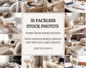 Anonieme stockfotobundel, Master Resell Rights, BMR, PLR, anonieme digitale socialmediafoto's, digitale marketing, thuiswerken