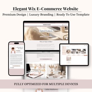 Wix E-commerce Website Template: Ready-to-Use Online Store (Digital Download)