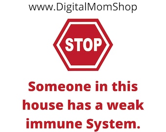 Sick Sign Printable | Etsy