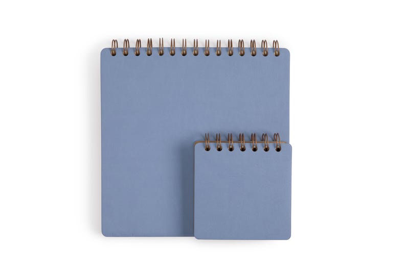 Softcover Square Notebook | Add Text or Logo | Top or Side Spiral Binding | 4 x 4" or 8 x 8" Journal image 1