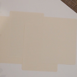 Extra Sheets for Notebook/Journal | Dotted, Lined, Grid and Blank Page Options | Cream or White Color