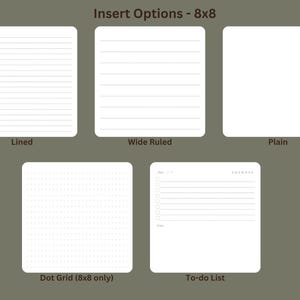 Softcover Square Notebook | Add Text or Logo | Top or Side Spiral Binding | 4 x 4" or 8 x 8" Journal image 6