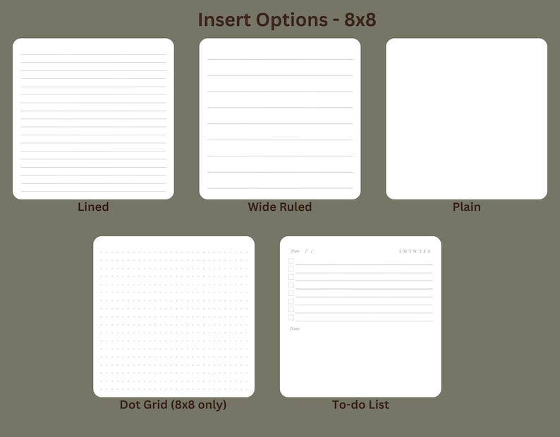 Softcover Square Notebook | Add Text or Logo | Top or Side Spiral Binding | 4 x 4" or 8 x 8" Journal image 6