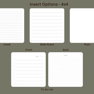Softcover Square Notebook | Add Text or Logo | Top or Side Spiral Binding | 4 x 4" or 8 x 8" Journal image 5