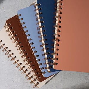 Softcover Square Notebook | Add Text or Logo | Top or Side Spiral Binding | 4 x 4" or 8 x 8" Journal image 2