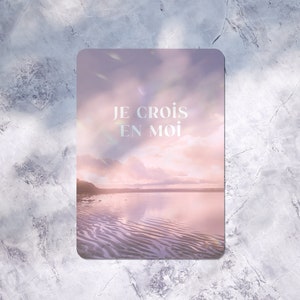 Carte Mantra A6 - Je crois en moi - Affirmation positive