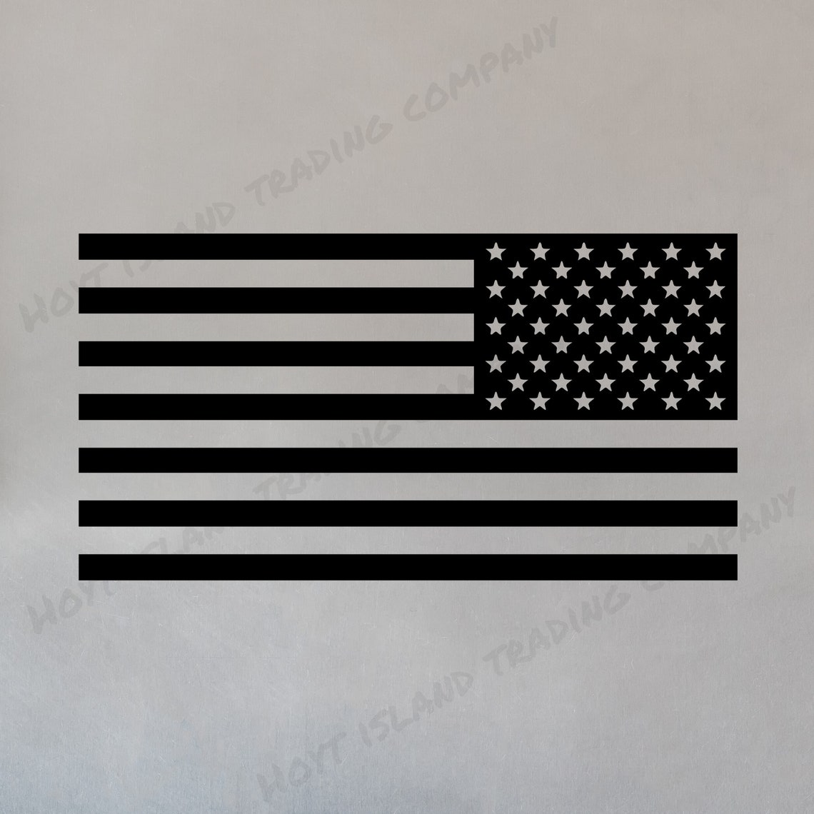 American Flag Reversed Vinyl Decal US Flag Wall Decal Etsy