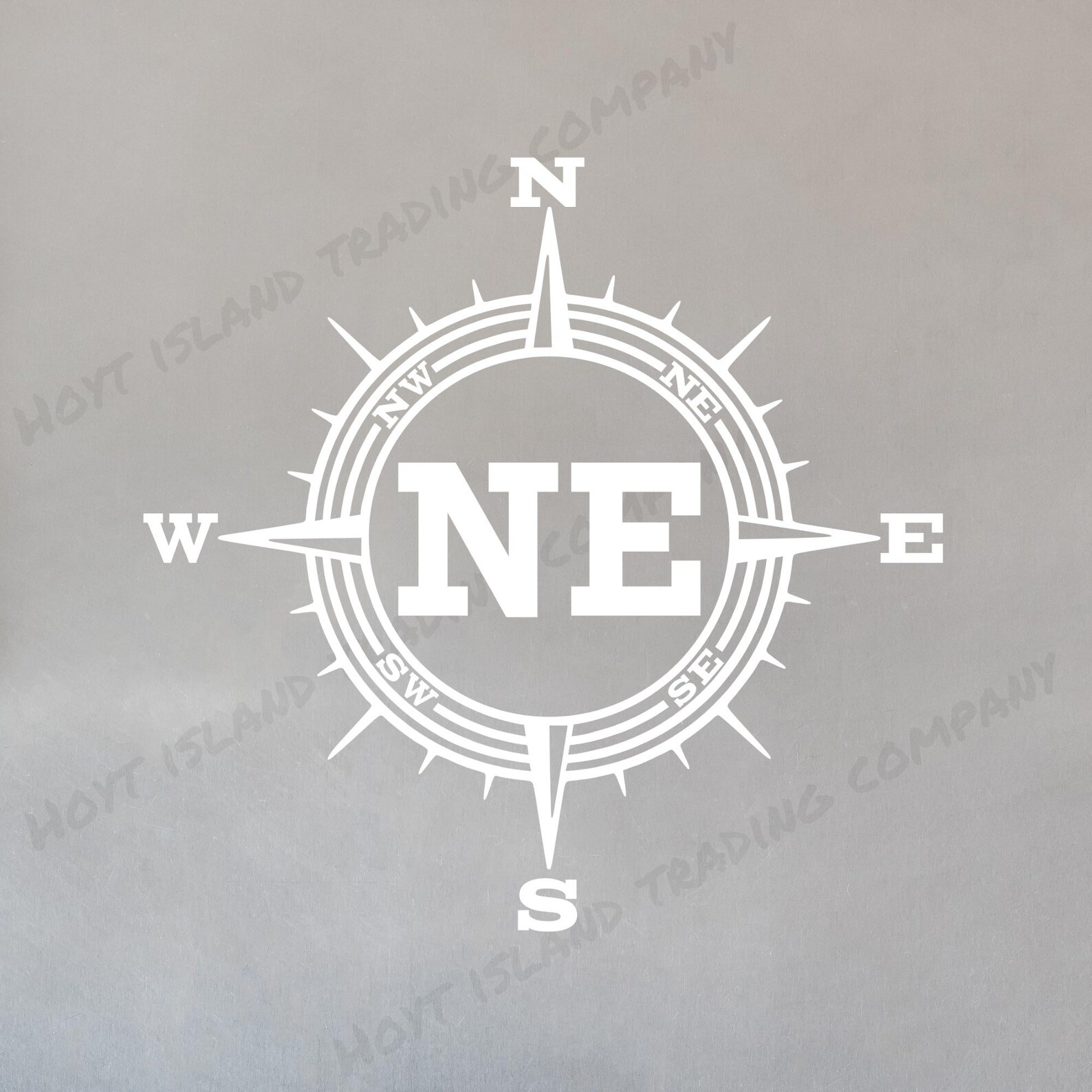 Nebraska Compass Decal Cornhusker State Vinyl Decal Scotts Etsy