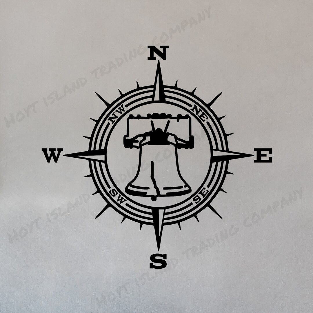 Bell Decals Liberty Bell Decal, Pennsylvania Vinyl Decal, Philadelphia Compass ...