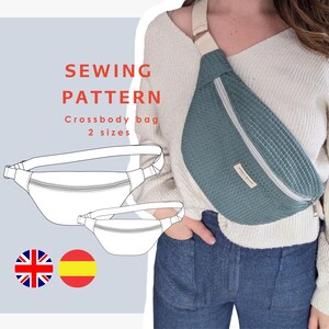 Baileigh Bag Crossbody Bag PDF Sewing Pattern | Beginner sewing pattern | Projector file | Bag Sewing Pattern | Print shop file