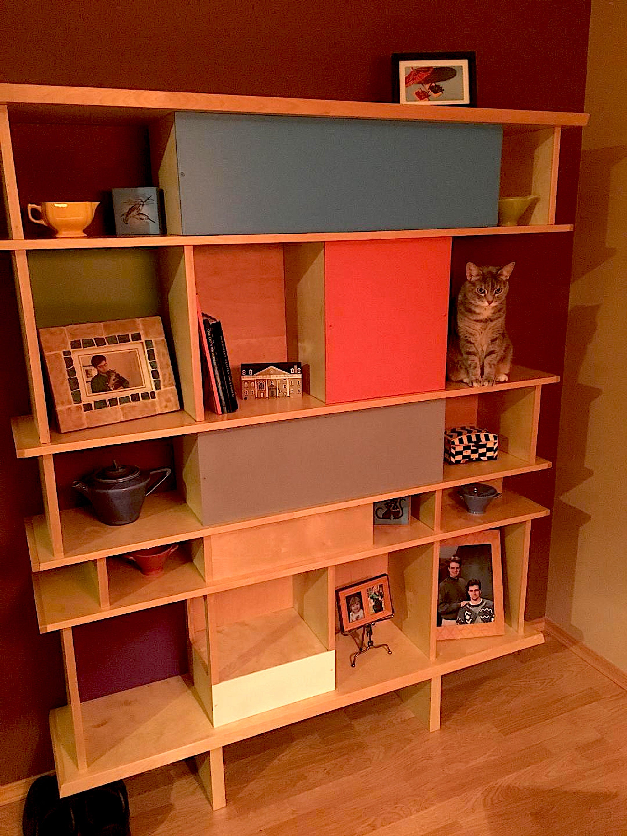 Cat Shelf Build Plans. DIY Mid Century Modern Furniture for Etsy