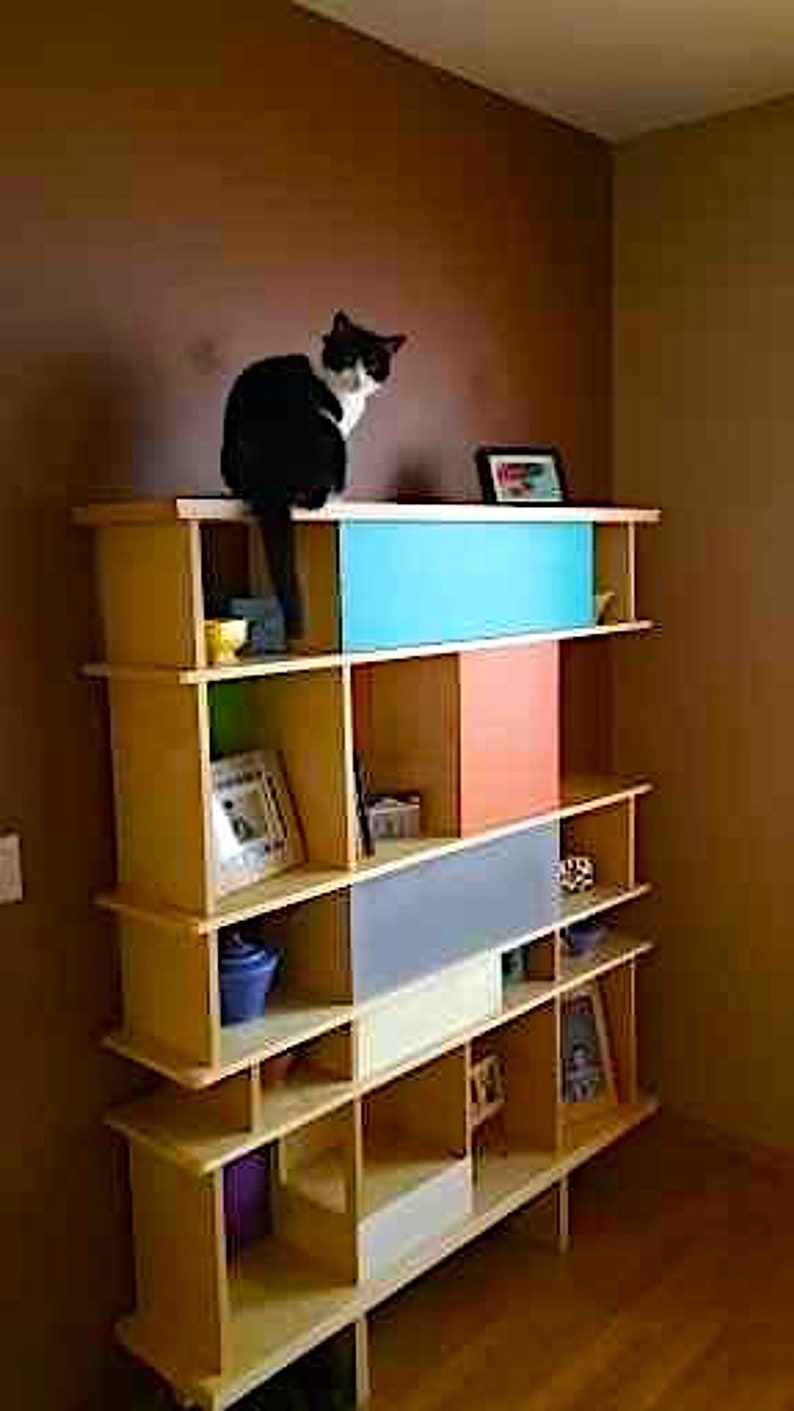 Cat Shelf Build Plans. DIY Mid Century Modern Furniture for Etsy