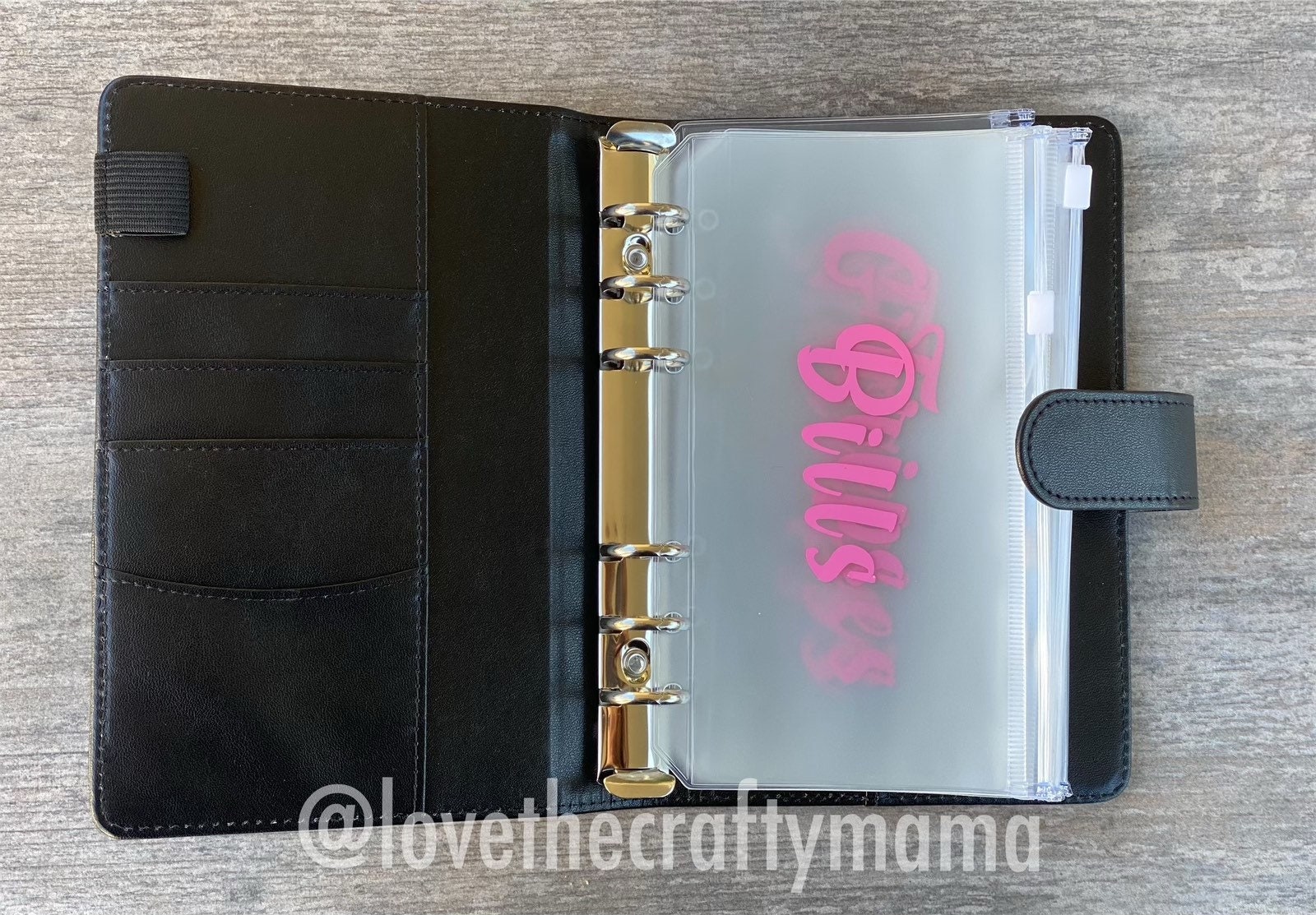 Black Budget Binder W/ 6 Inserts Customizable Etsy UK