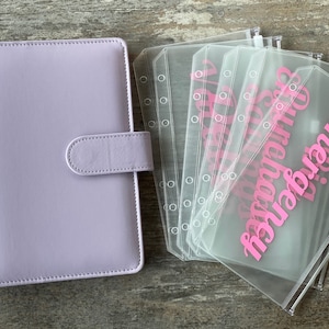 binder envelope lavender