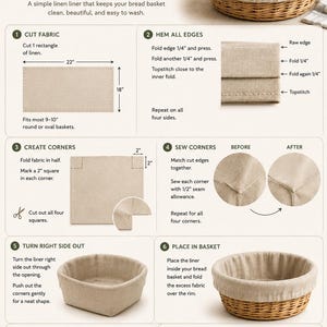 Linen Bread Basket