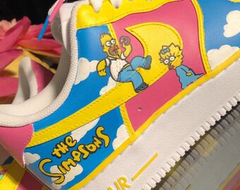 Custom Simpsons Nike Air Force 1 Etsy