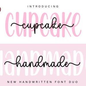 Cupcake Handmade duo font