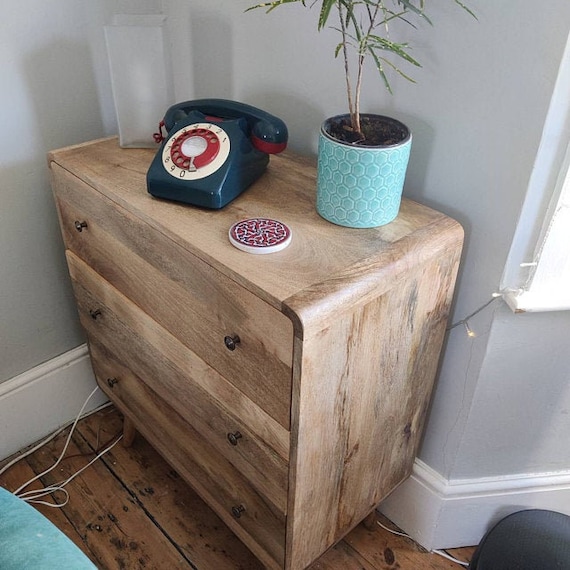 Multi drawer chest Craft cupboard Wood storage unit upcycled vintage
